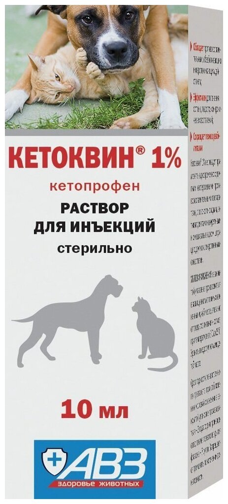 Раствор АВЗ Кетоквин 1%, 10 мл
