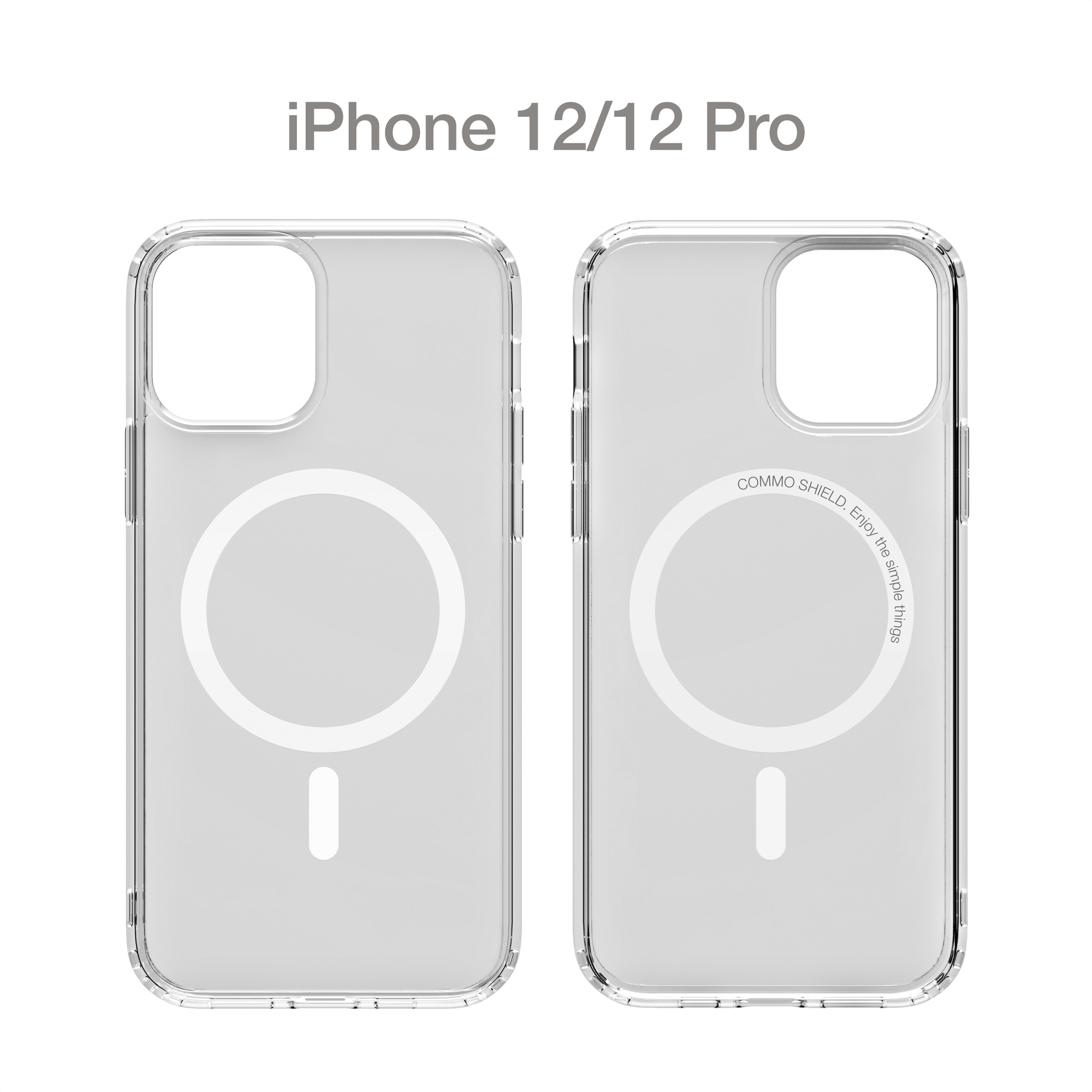 Прозрачный чехол COMMO Shield Case для iPhone 12/12 Pro с поддержкой беспроводной зарядки