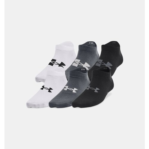 Носки Under Armour Essential No Show, 6 шт., размер XS, белый, черный