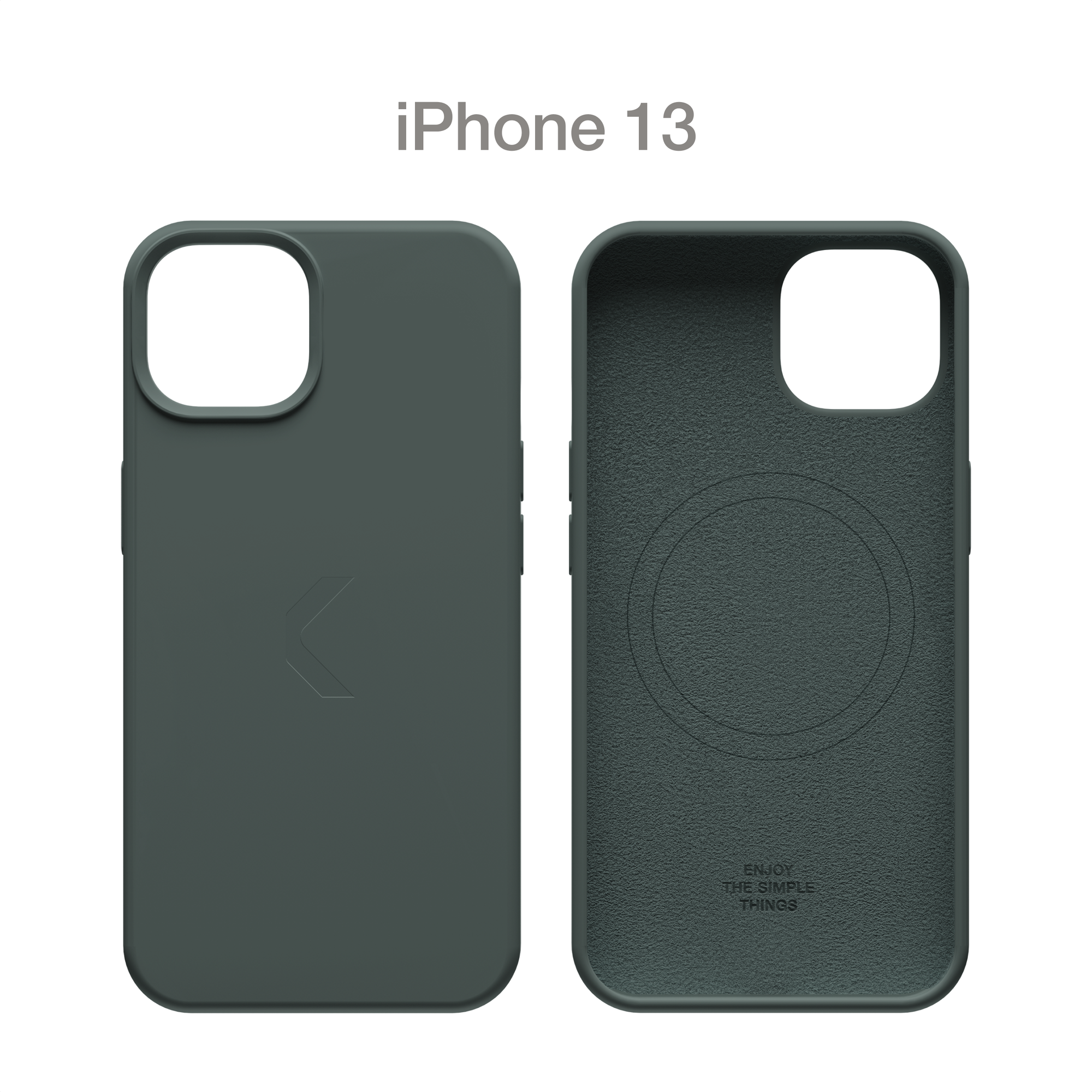 Силиконовый чехол COMMO Shield Case для iPhone iPhone 13 с поддержкой беспроводной зарядки, Commo Dark Gray