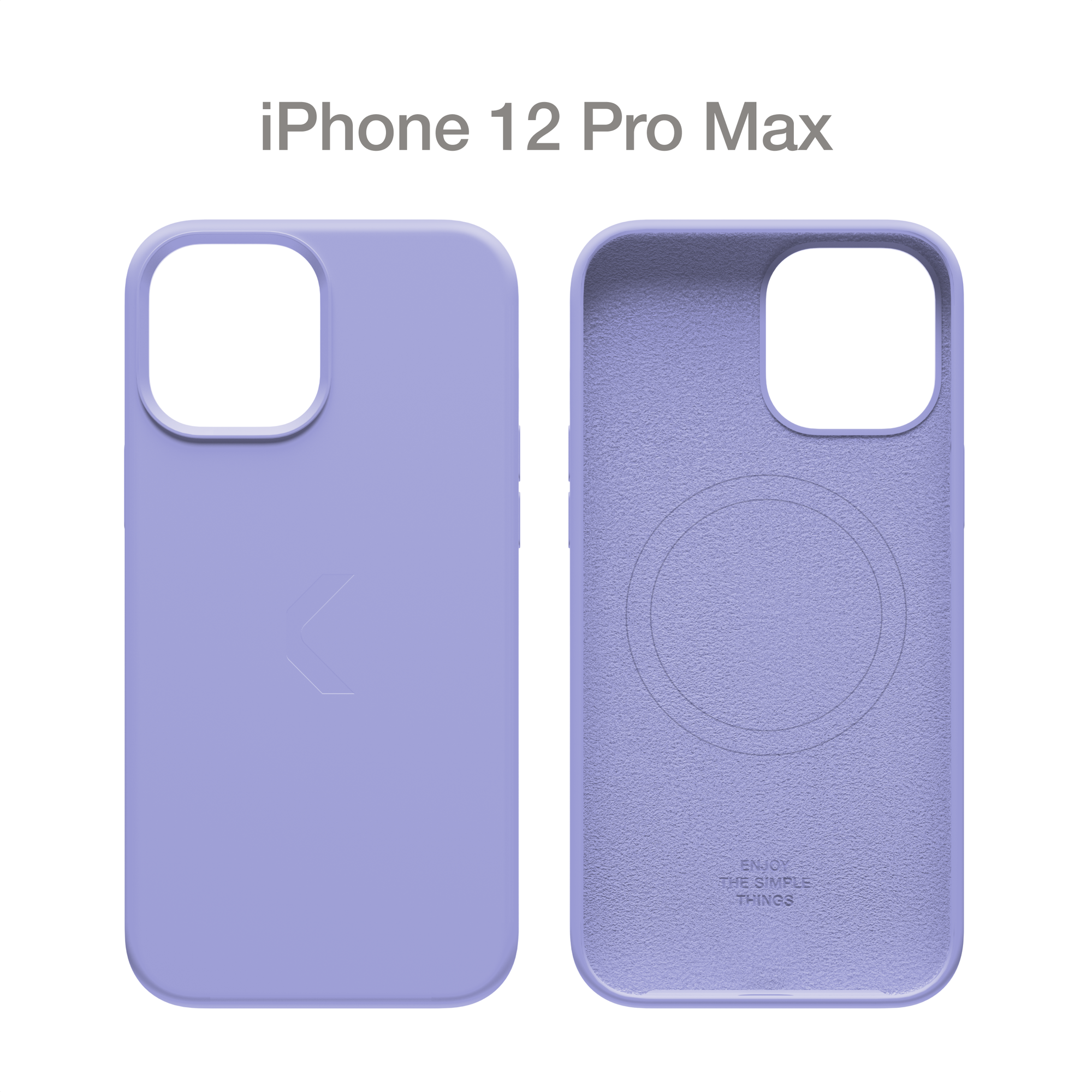 Силиконовый чехол COMMO Shield Case для iPhone 12 Pro Max с поддержкой беспроводной зарядки, Lavender