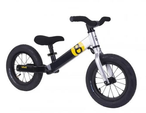 Беговел детский Bike8 - Suspension - Pro (Black-Silver)