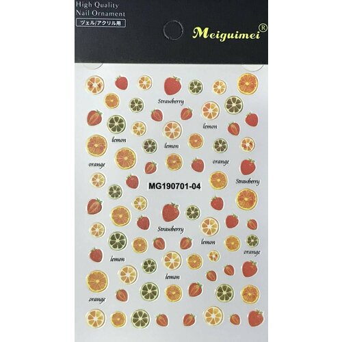 Наклейки для дизайна ногтей - фрукты, 1 упаковка наклейки для дизайна ногтей фрукты еда надписи 1 упаковка