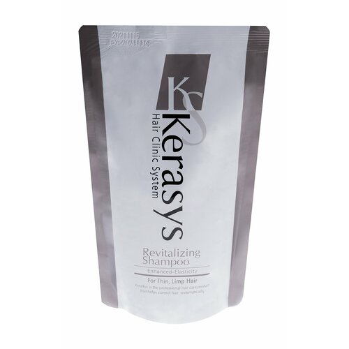 KERASYS Шампунь для волос Shampoo Revitalizing Clinic оздоравливающий, 500 мл запасной блок kerasys шампунь для волос shampoo damage clinic восстанавливающий 500 мл запасной блок