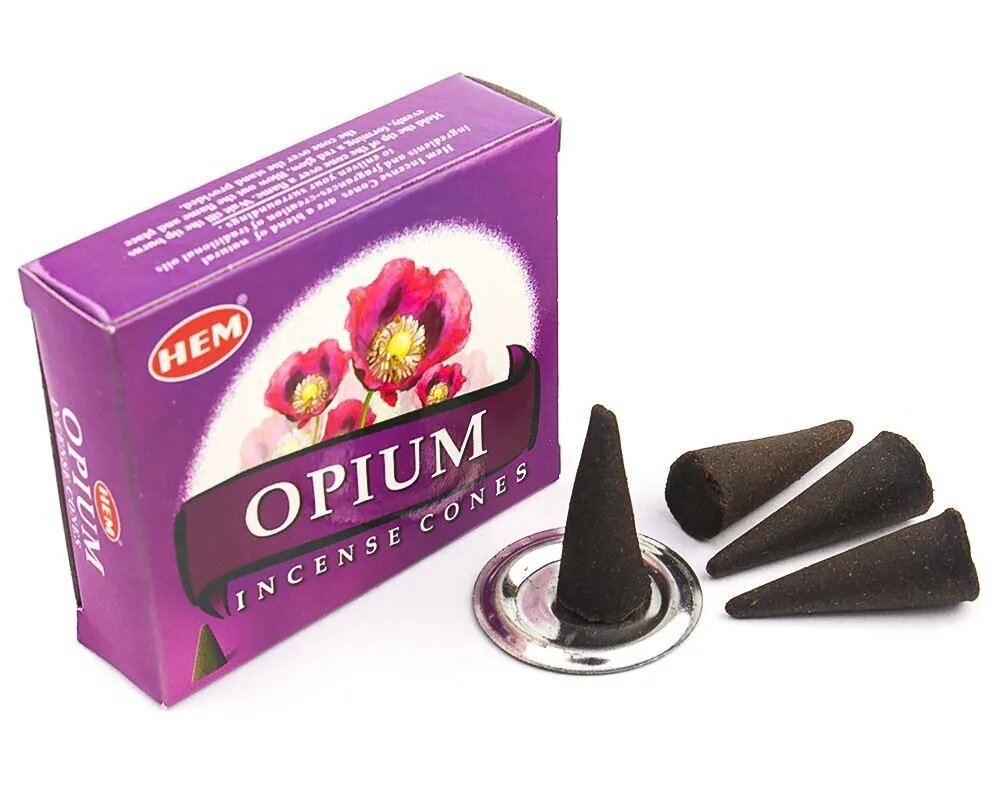 Благовония HEM "OPIUM" (Опиум), 10 конусов