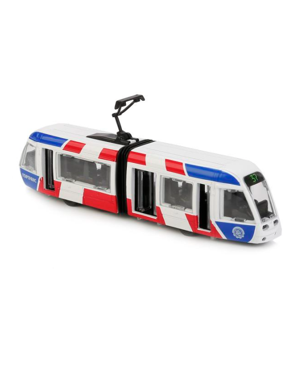 Коллекционная металлическая модель «Трамвай с гармошкой, новый» ТехноПарк