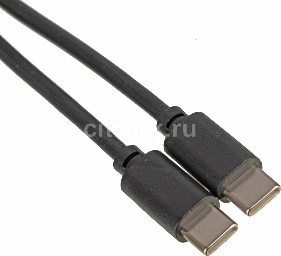 Кабель USB Type-C (m) - USB Type-C (m), 2м, 3A, черный