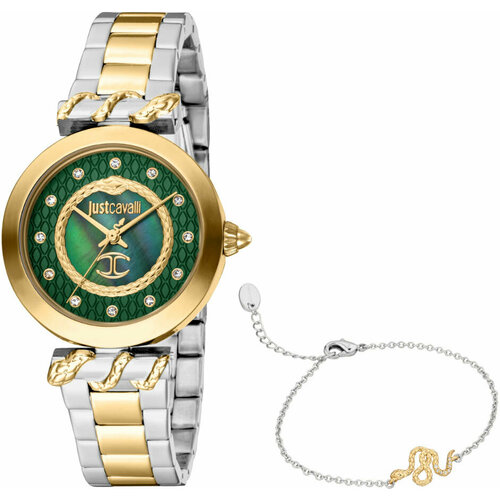 фото Наручные часы just cavalli jc1l257m0065, зеленый