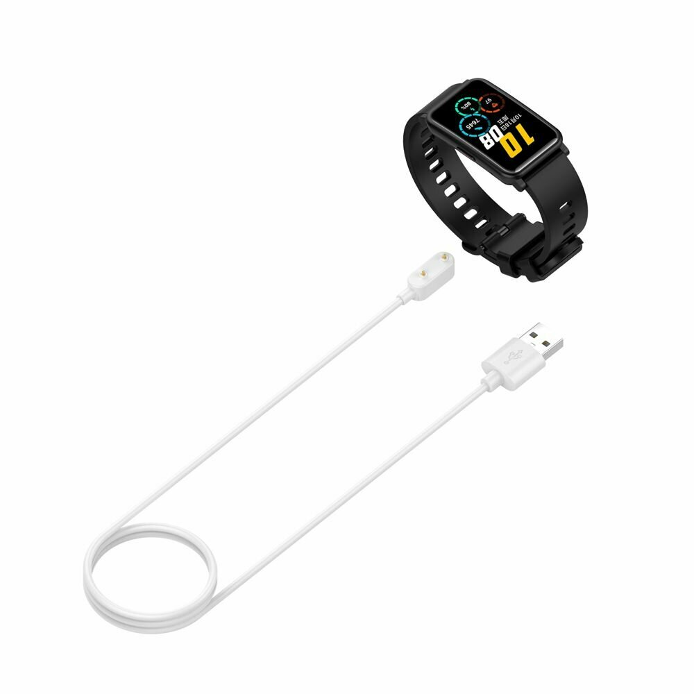 Зарядное USB устройство 1м для Huawei Band 6 7 8 Watch Fit Special Edition B39 S-TAG Children's Watch 4X 4 Pro Fit/2/ES белое