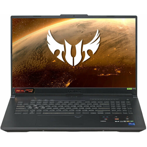 ASUS Ноутбук Asus TUF Gaming F17 FX707ZU4-HX058 Core i7 12700H 16Gb SSD512Gb NVIDIA GeForce RTX4050 6Gb 173 IPS FHD 1920x1080 noOS grey WiFi BT Cam 90NR0FJ5-M00370 90NR0FJ5-M00370 14298500₽