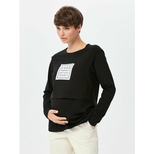 фото Лонгслив proud mom, размер l, черный