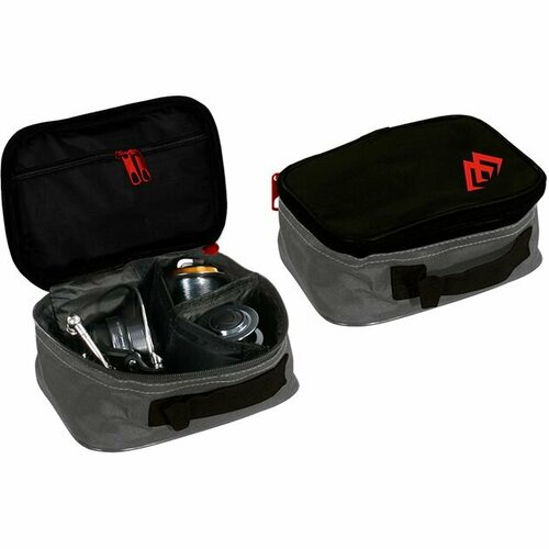 фото Сумка для рыболовных катушек mikado r003b (24 x 20 x 12 cм.) серо-чёрный