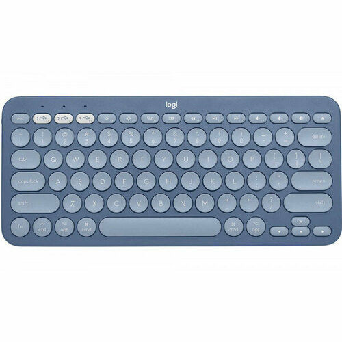 Клавиатура офисная Logitech K380 Multi-Device for MAC (голубой) logitech keyboard mouse multi device bluetooth wireless gaming mini conyrabbit brownbear for mac chrome windows ios android k380