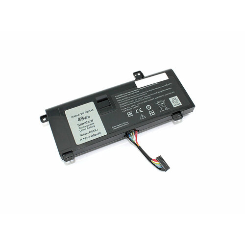 аккумулятор g05yj для ноутбука dell alienware 14 11 1v 69wh 6200mah черный Аккумулятор OEM (совместимый с G05YJ) для ноутбука Dell Alienware M14X R3 11.1V 4400mAh