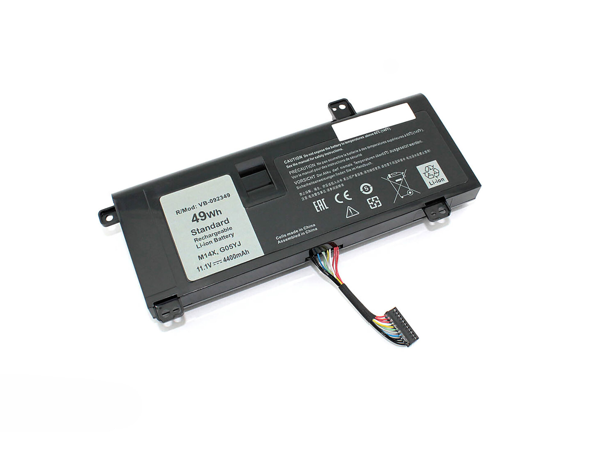 Аккумулятор OEM (совместимый с G05YJ) для ноутбука Dell Alienware M14X R3 11.1V 4400mAh