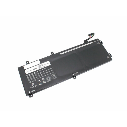 Аккумулятор OEM (совместимый с H5H20) для ноутбука Dell Precision 5510 11.55V 4800mAh new laptop palmrest upper case with touchpad keyboard for dell xps15 9550 9560 9570 precision 5510 5520 5530 0jk1fy 0kyn7y