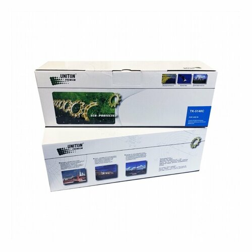 Тонер-картридж для (TK-5140C) KYOCERA ECOSYS P6130/M6030/M6530 (5K) син UNITON Premium GREEN LINE (Eco Protected) тонер булат s line tk 5140c для kyocera ecosys m6030 голубой банка 85г