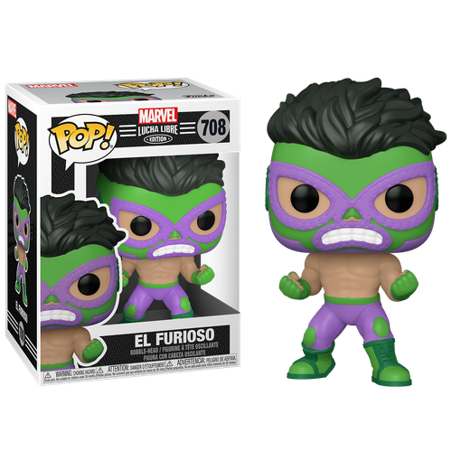Фигурка Funko POP El Furioso Hulk из комиксов Marvel: Lucha Libre Edition funko pop marvel коллекционная фигурка lucha libre el heroe invicto