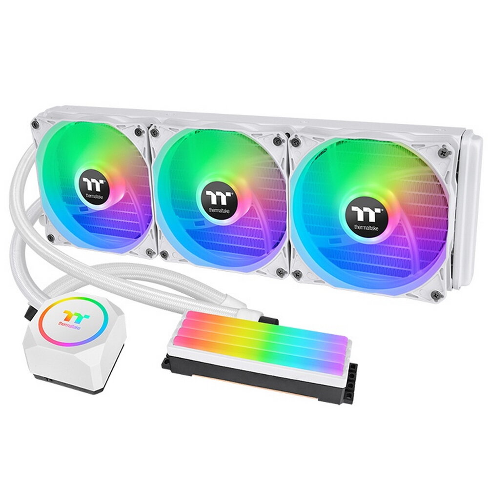 Жидкостная система охлаждения Thermaltake Cl-w331-pl12wt-a Floe RC360 CPU&; Memory AIO Liquid Cooler .