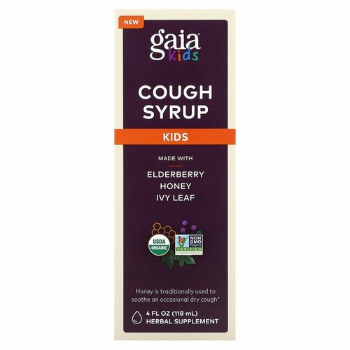 Gaia Herbs, Kids, Cough Syrup, 4 fl oz (118 ml)
