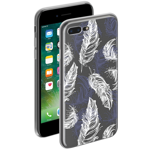 Чехол для Apple iPhone 7 Plus/iPhone 8 Plus Deppa Gel Art Case Boho Перья