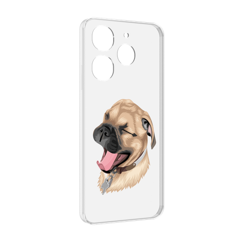 Чехол MyPads очень-довольная-собака для Tecno Spark 10 Pro задняя-панель-накладка-бампер чехол mypads очень довольная собака для tecno camon 17 задняя панель накладка бампер