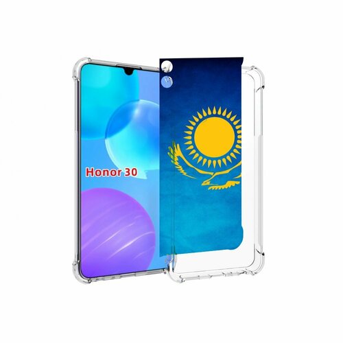 Чехол MyPads герб и флаг казахстана для Huawei Honor 30 Lite задняя-панель-накладка-бампер