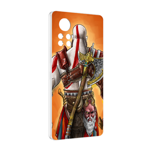 Чехол MyPads God of War для Infinix Note 12 i X667 задняя-панель-накладка-бампер чехол mypads god of war кратос атрей для infinix note 12 i x667 задняя панель накладка бампер