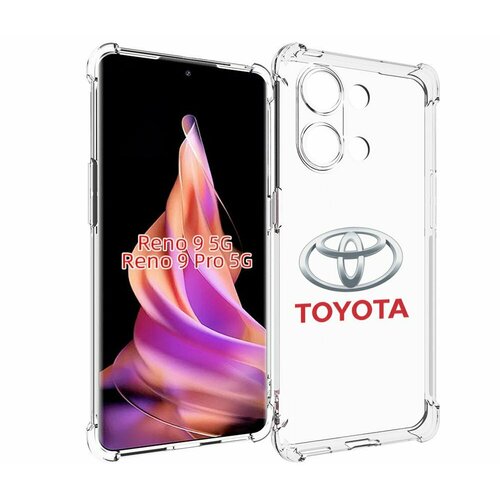 Чехол MyPads toyota-тойота-4 мужской для OPPO Reno 9 / Reno 9 Pro задняя-панель-накладка-бампер