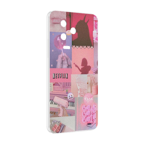 Чехол MyPads Розовый-вайб для Infinix Note 12 Pro 4G X676B задняя-панель-накладка-бампер