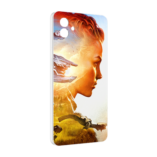 чехол mypads horizon zero dawn art для oppo a17 задняя панель накладка бампер Чехол MyPads Horizon Zero Dawn art для Samsung Galaxy M04 задняя-панель-накладка-бампер