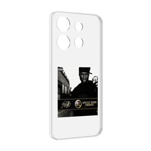 Чехол MyPads 50 Cent - Street King Energy для Infinix Smart 7 задняя-панель-накладка-бампер