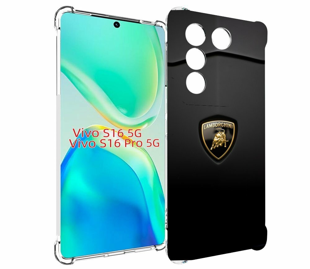 Чехол MyPads lamborghini ламба 3 для Vivo S16 5G / S16 Pro 5G / V27 / V27 Pro задняя-панель-накладка-бампер