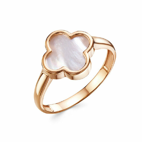 фото Кольцо rusgoldart, красное золото, 585 проба, оникс, размер 17.5, золотой, красный