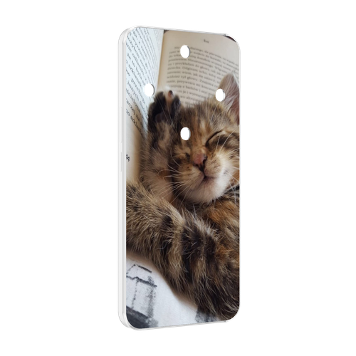 Чехол MyPads Спящий-котенок для Honor Magic 5 Lite / Honor X9a задняя-панель-накладка-бампер