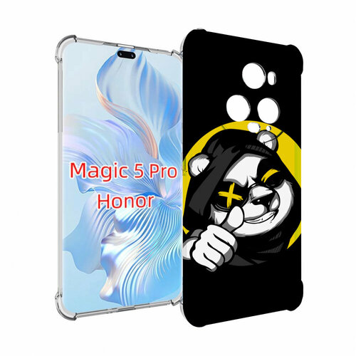 Чехол MyPads крутая пандочка ок для Honor Magic 5 Pro задняя-панель-накладка-бампер