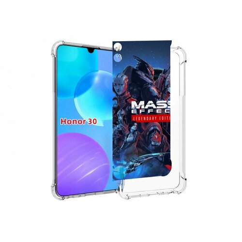 Чехол MyPads Mass Effect Legendary Edition для Huawei Honor 30 Lite задняя-панель-накладка-бампер