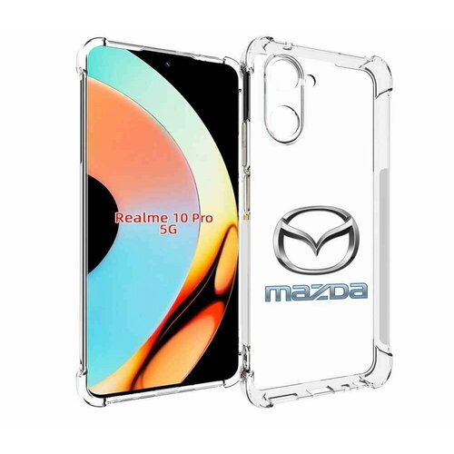 Чехол MyPads mazda-мазда-4 мужской для Realme 10 Pro задняя-панель-накладка-бампер