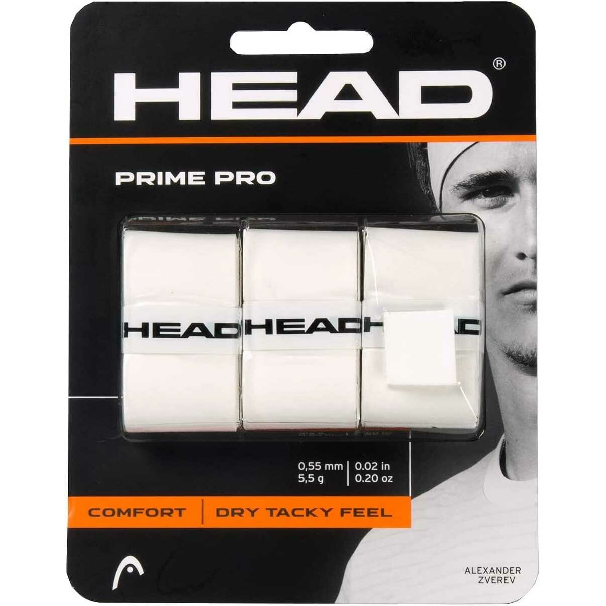 Обмотки HEAD Prime Pro 3шт Белый 285319-WH