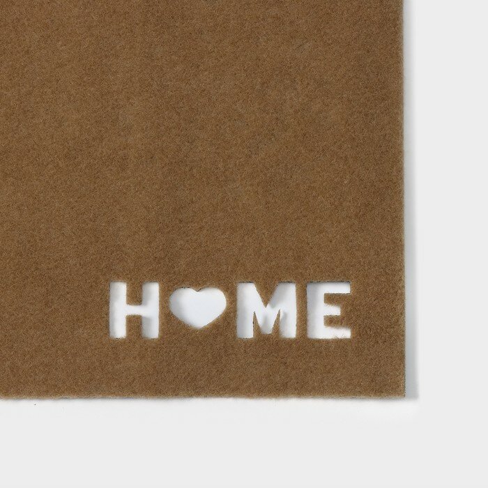 Коврик придверный SIMA LAND HOME без окантовки, 40×60 см, цвет бежевый - фотография № 3