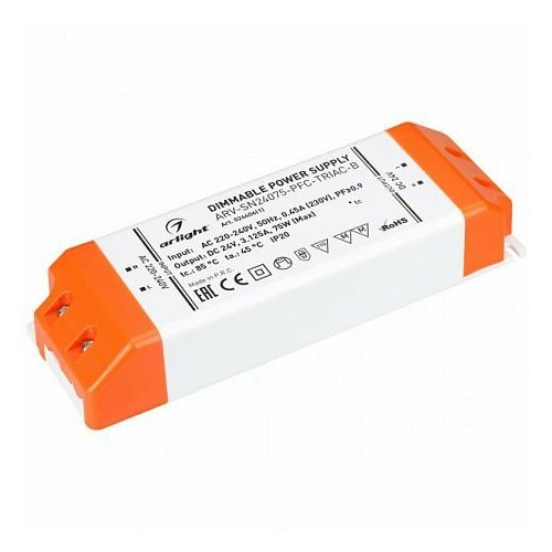 Блок питания Arlight ARV-SN24075-PFC-Triac-B 24V 75W IP20 3,1A 026406(1)