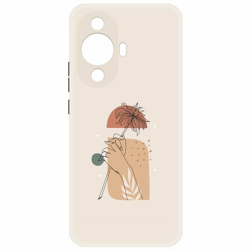 Чехол накладка Krutoff Soft Case Романтика для Huawei Nova 11 черный