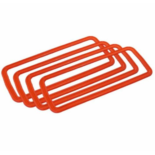 Уплотнитель наружной ручки двери ВАЗ-2104-05, 2107 (силикон, красный) / комплект 4 шт. / 2105-6105256 / абпа