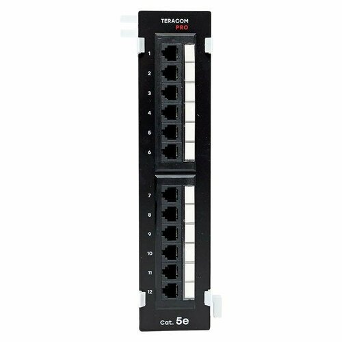 Патч-панель настенная кат.5E UTP неэкранир. 12 портов RJ45 Dual IDC TERACOM PRO EKF TRP-WPP-5EUTP-12 патч панель 19дюйм 1u кат 5e utp неэкранир 24 порта rj45 dual idc teracom pro ekf trp ppnl 5eutp 1u24