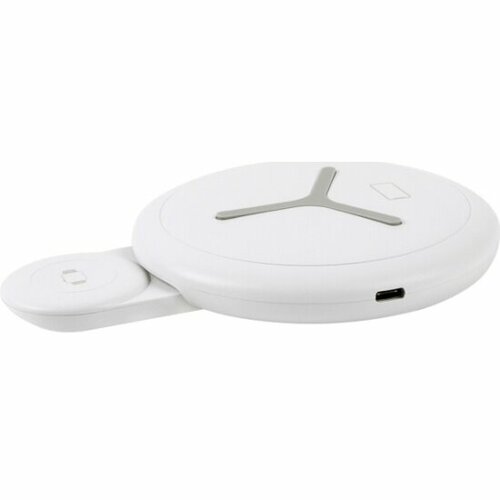 Беспроводное зарядное устройство ROMBICA NEO QWatch White, пластик, быстрая зарядка, зарядка Apple Watch, белый