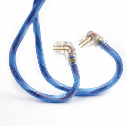 Кабель KZ Acoustics Transparent Blue Silver 498 Core Upgrade Cable C
