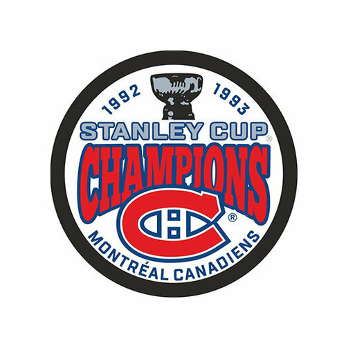 Шайба Rubena Montreal Canadiens Stanley Cup Champions 1992-93 шайба rubena colorado avalanche stanley cup champions 2001