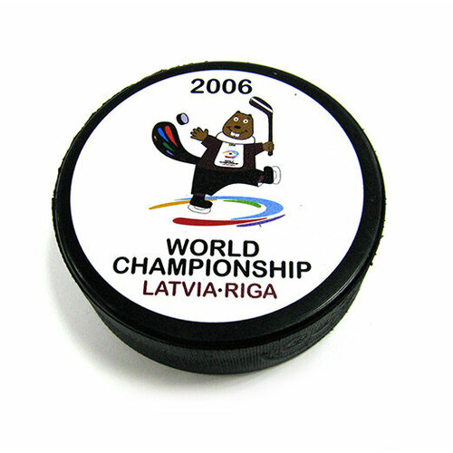 фото Шайба rubena хоккейная чм 2006 латвия талисман