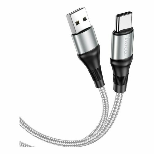 Кабель USB - Type-C HOCO X50, 1.0м, 3.0A, цвет: серый usb кабель type c hoco x50 серый