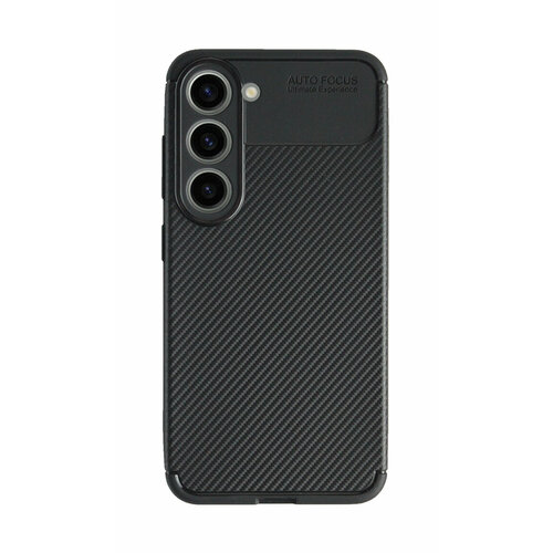 Чехол-накладка Devia Carbon Fiber Texture Shockproof Case для смартфона Samsung Galaxy S23, черный